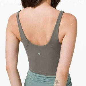 Lululemon Gray Align Workout Tank Top with Built in Bra